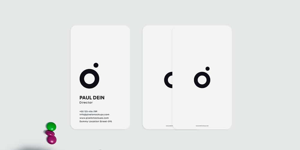 100+ Free Business Card Mockups PSD 68 Minimal Business Card Mockup