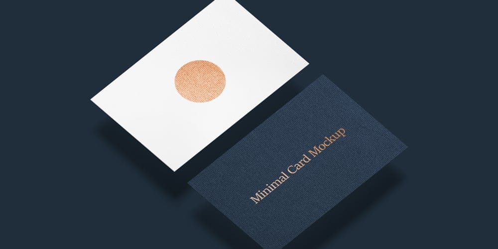 100+ Free Business Card Mockups PSD 659 Minimal Card Mockup