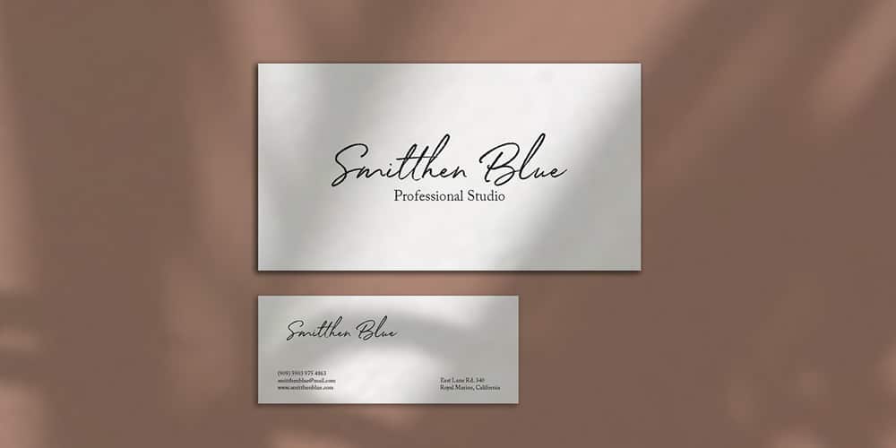 100+ Free Business Card Mockups PSD 380 Minimalist Business Card Mockup