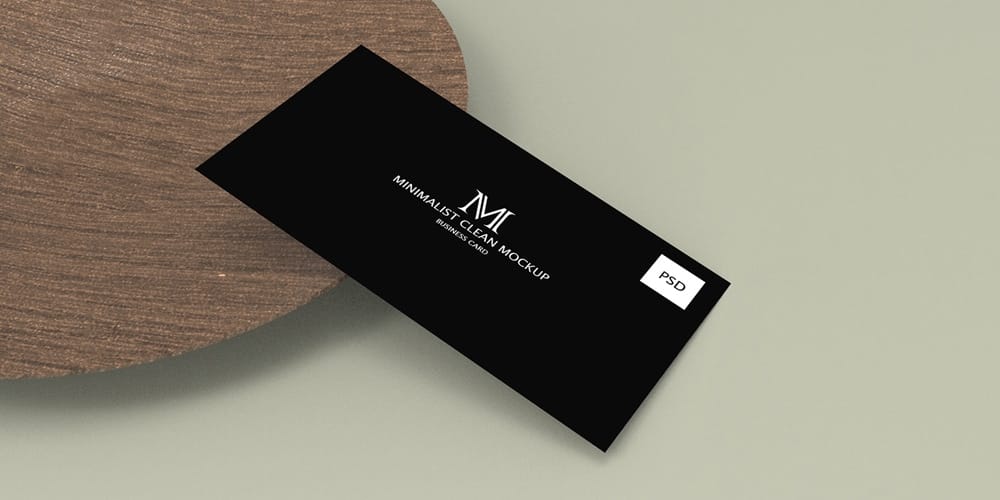 100+ Free Business Card Mockups PSD 428 Minimalist Clean Business Card Mockup