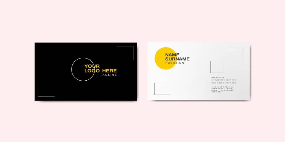 100+ Free Business Card Mockups PSD 238 Modern Visiting Card Mockup
