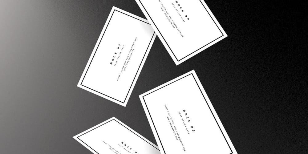 100+ Free Business Card Mockups PSD 695 Multiple Business Card Mockups