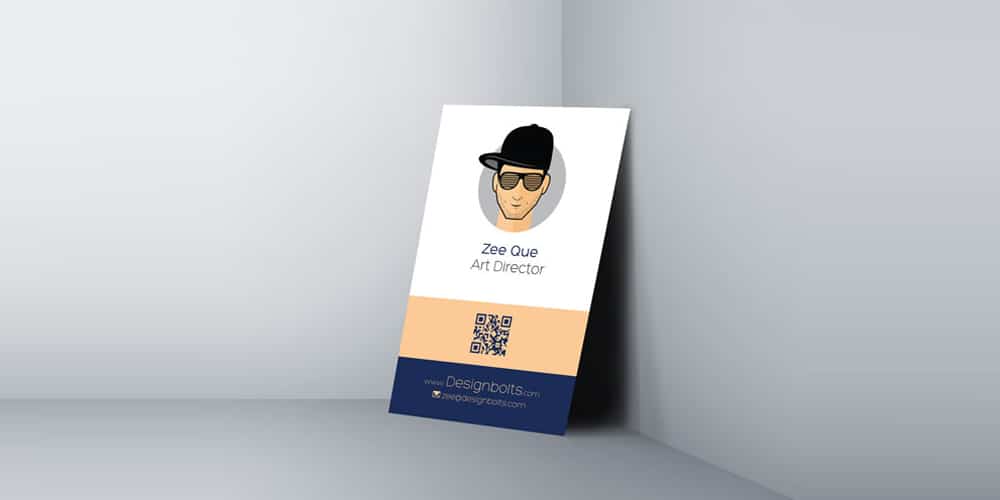 100+ Free Business Card Mockups PSD 1120 One Sided Vertical Business Card Mockup
