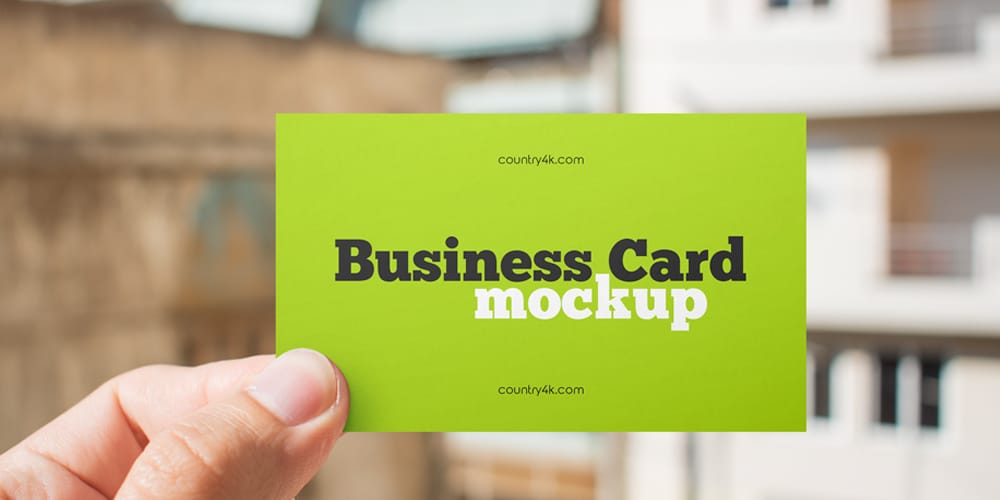 Paper Business Card Mockup