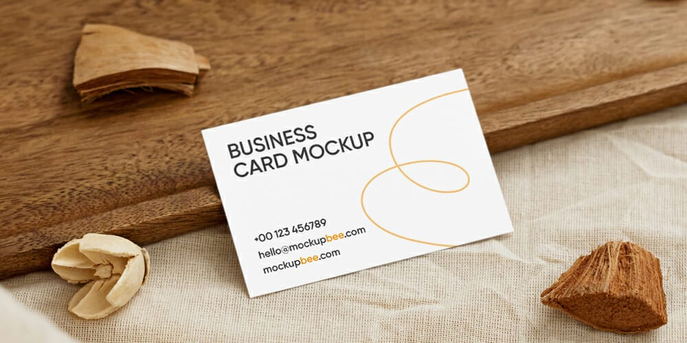 Perspective Business Card Mockup