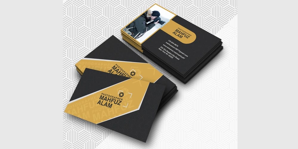 100+ Free Business Card Mockups PSD 837 Photographer Business Card Mockup