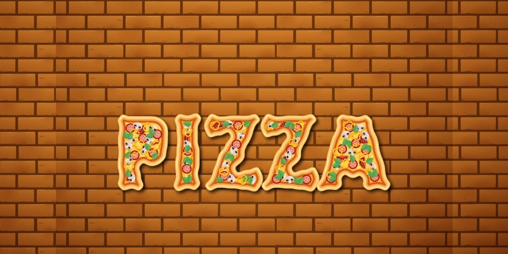 Pizza Text Effect