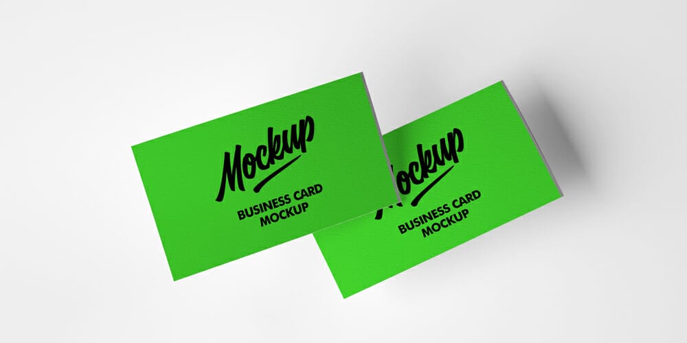 Realistic Business Card Mockup