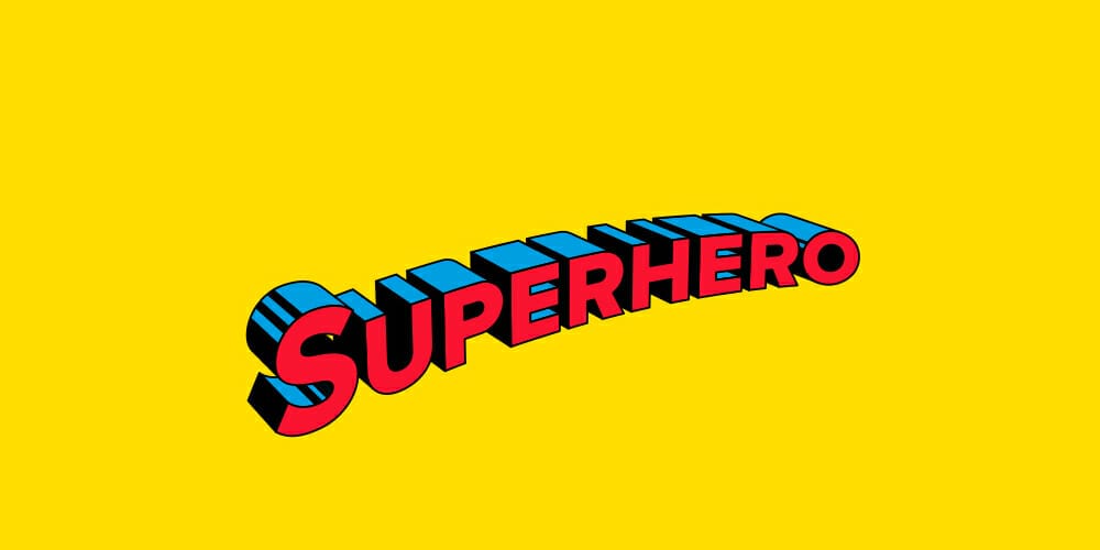 Retro Superhero Comic Text Effect