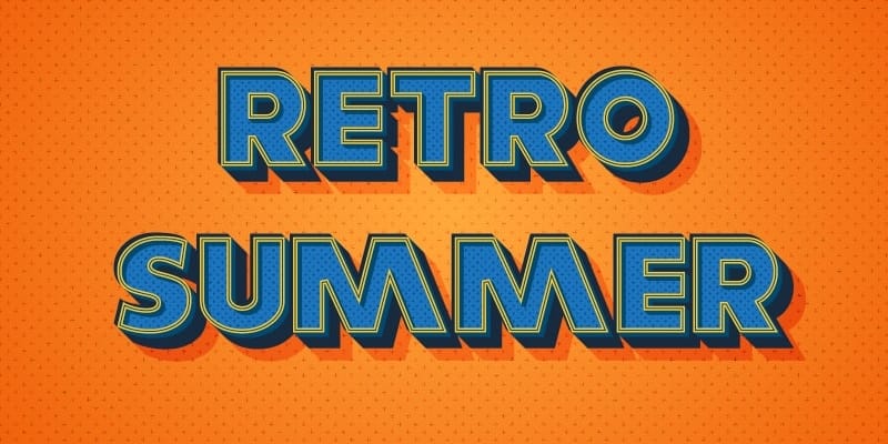 Retro Text Effect