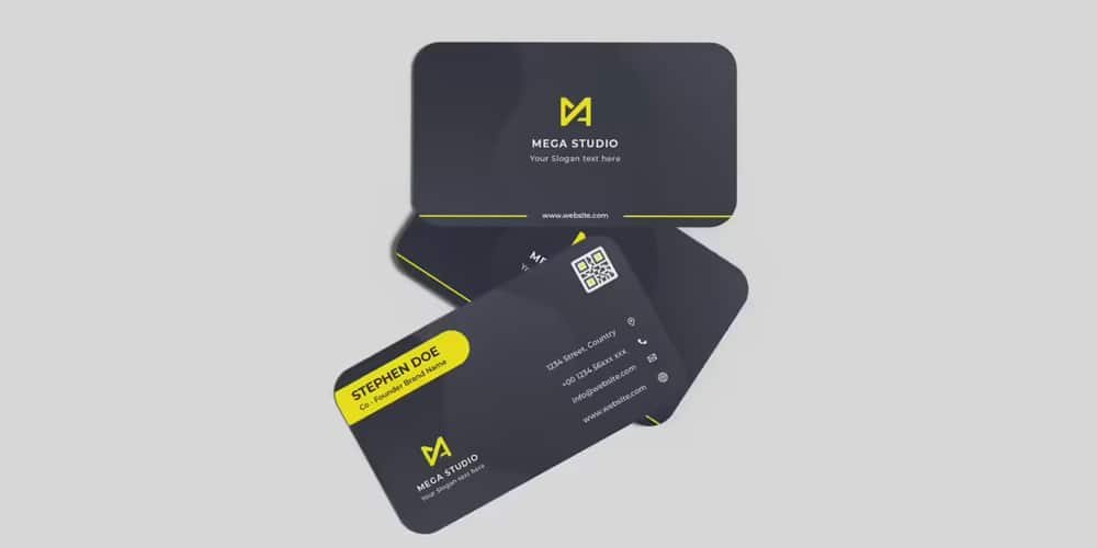 100+ Free Business Card Mockups PSD 678 Round Corner Business Cards Mockup