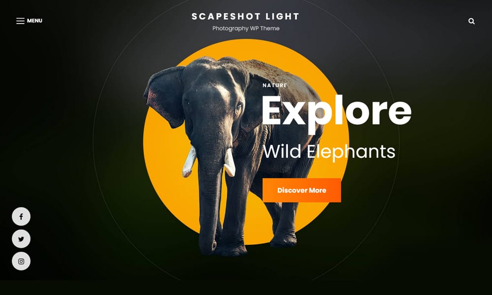 100+ Free Photography WordPress Themes 2024 75 Scapeshot Light