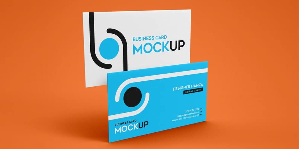 100+ Free Business Card Mockups PSD 359 Simple Business Card Mockup