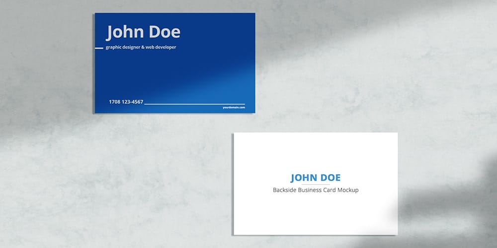 100+ Free Business Card Mockups PSD 419 Simple Business Card Mockup PSD