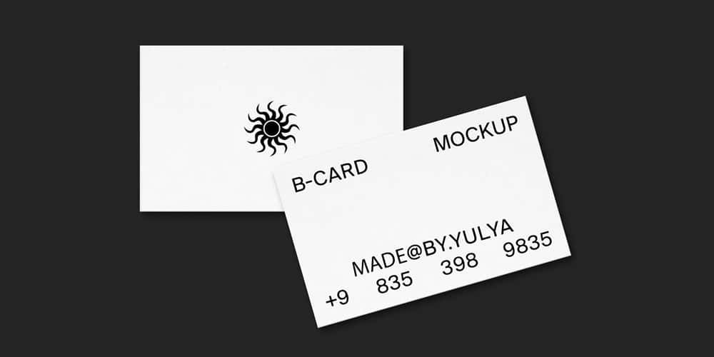 100+ Free Business Card Mockups PSD 188 Simple Business Card Mockup PSD