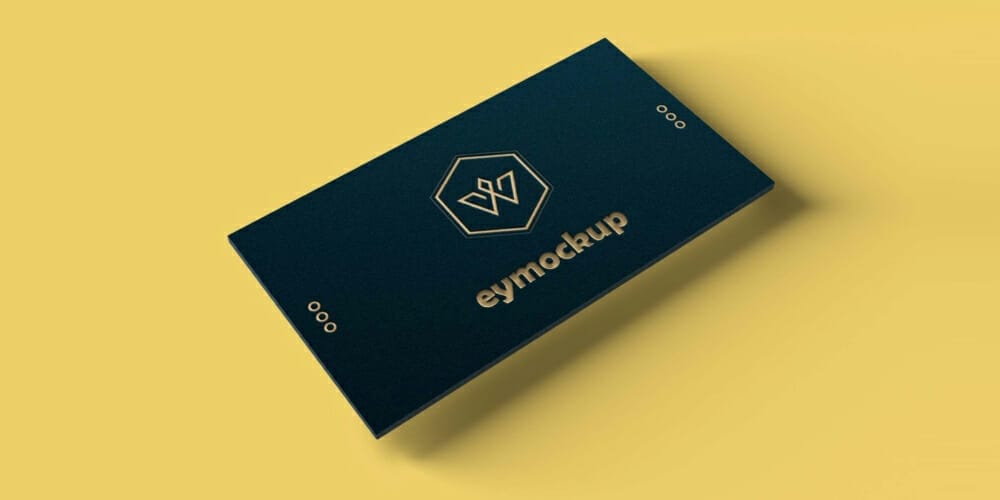 Single Business Card Mockup