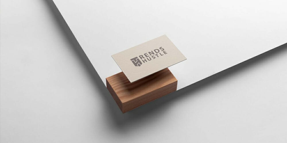 Single Side Business Card Mockup