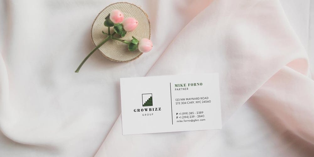 Sophisticated Business Card Design Mockup