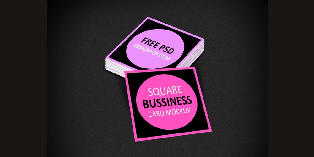 100+ Free Business Card Mockups PSD 934 Square Business Card Mockup PSD