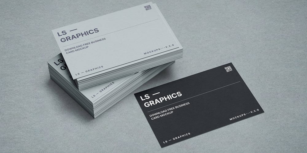 100+ Free Business Card Mockups PSD 215 Stacked Business Cards Mockup