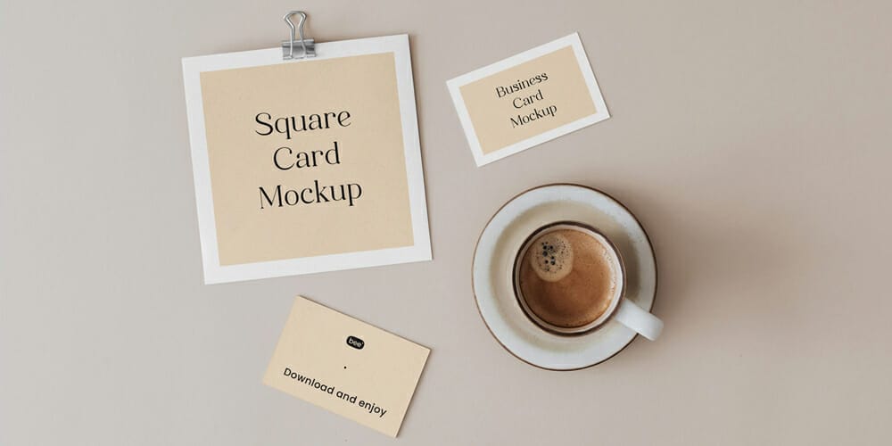 Stationery Card Mockups