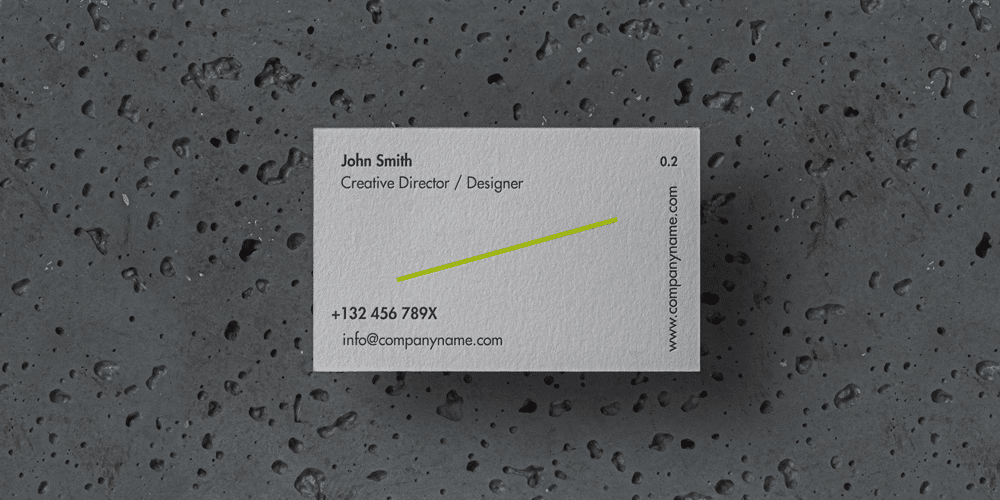 100+ Free Business Card Mockups PSD 8 Stone Business Card Mockup