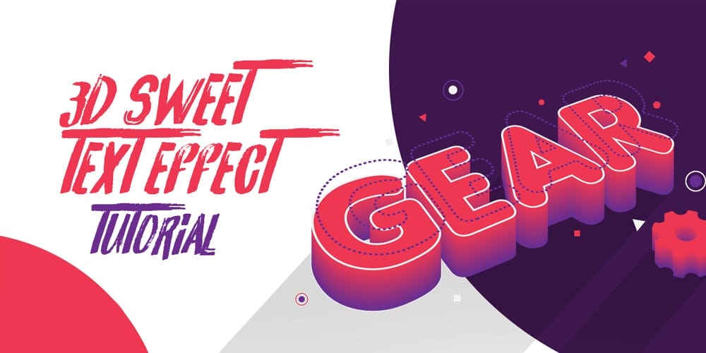 Sweet 3d Text Effect