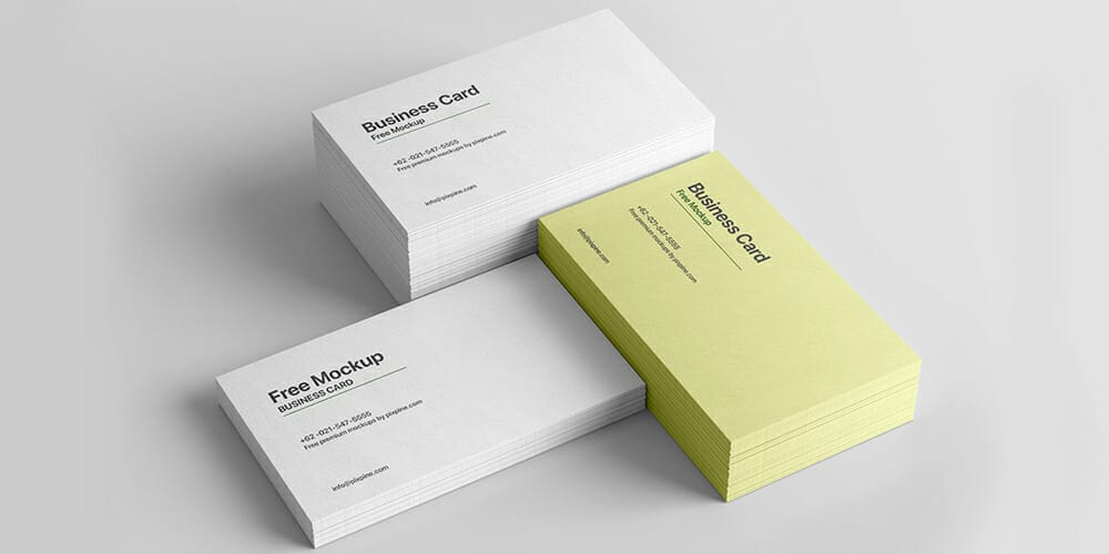 Textured Business Card Mockup