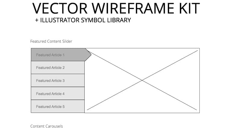 Wireframing Tools, Resources, Articles 62 Vector Wireframe Kit