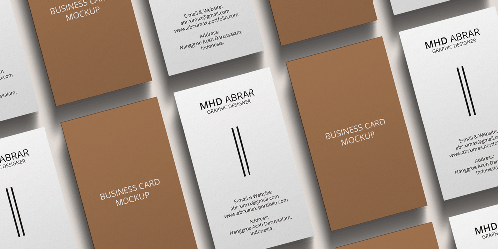 100+ Free Business Card Mockups PSD 26 Vertical Business Card Mockup