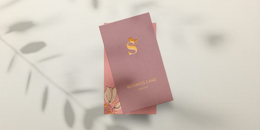 100+ Free Business Card Mockups PSD 367 Vertical Business Card Mockup