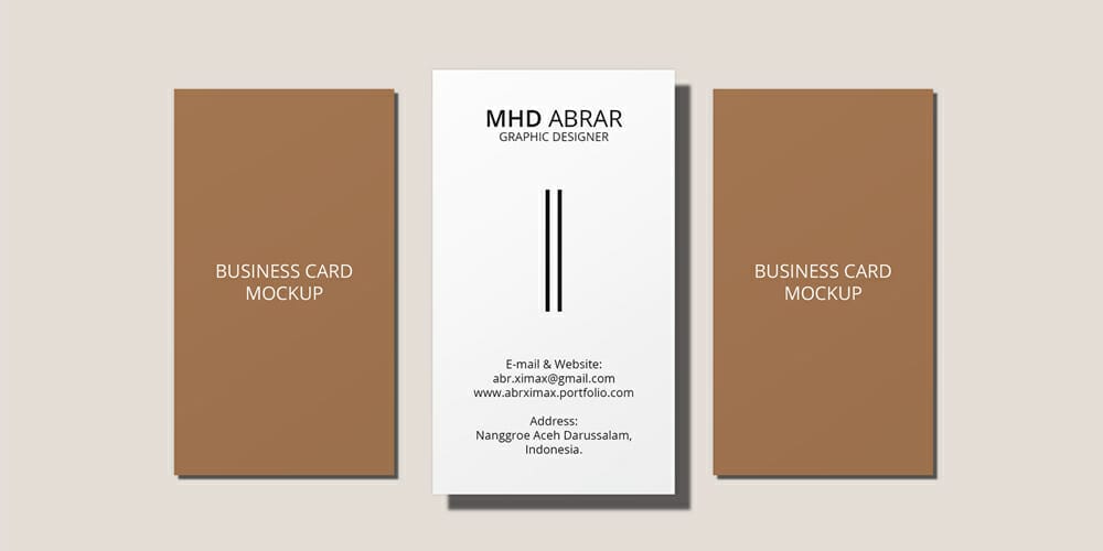 100+ Free Business Card Mockups PSD 37 Vertical Business Card Mockup