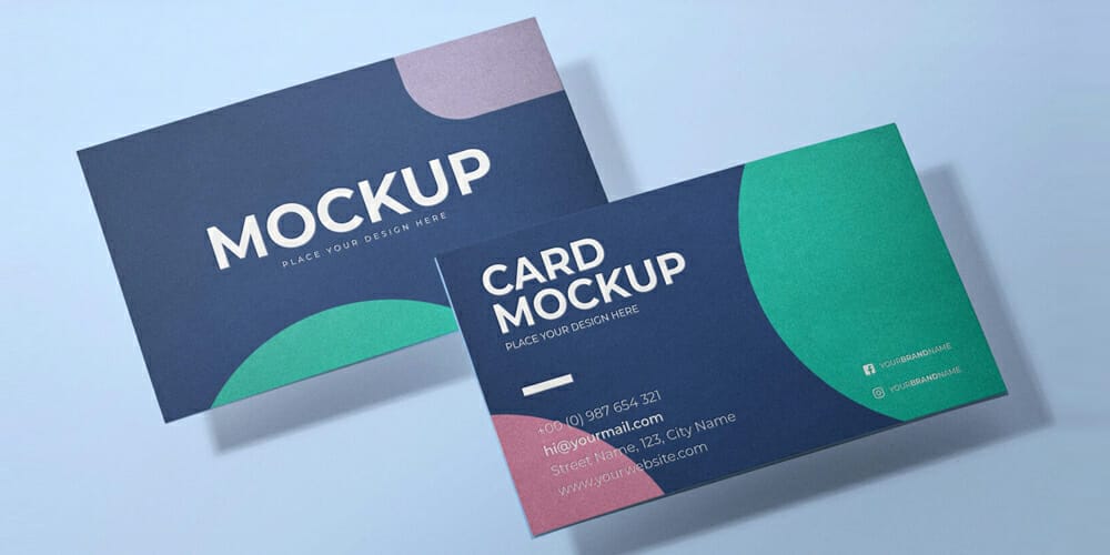 Visiting Business Card Mockup