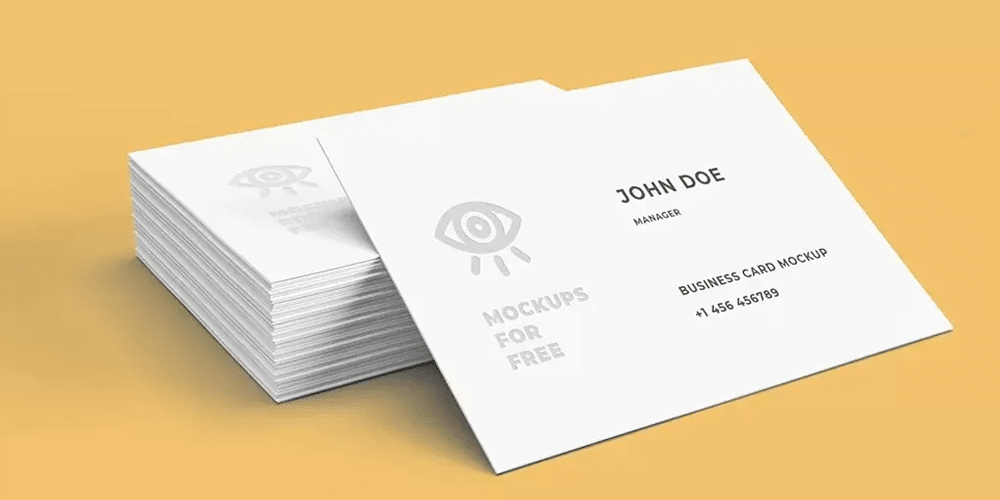 100+ Free Business Card Mockups PSD 549 White Business Card Mockup