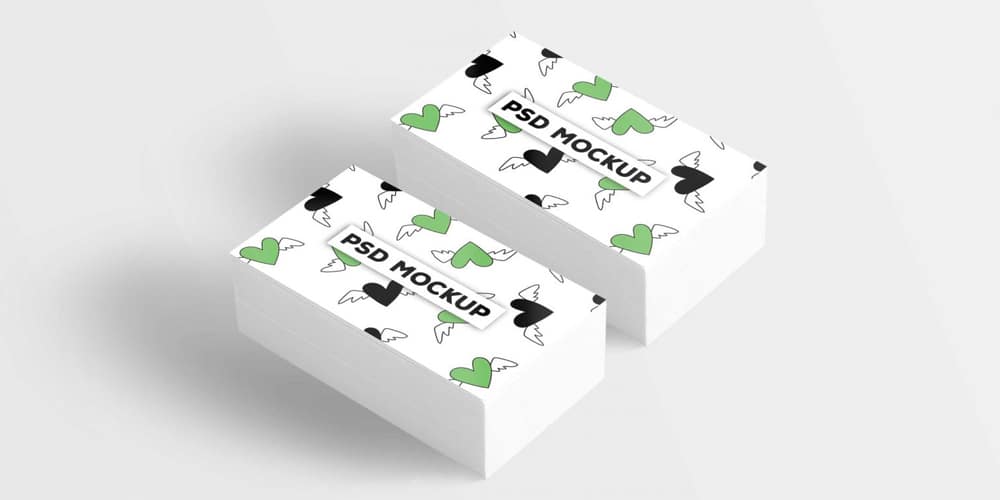 100+ Free Business Card Mockups PSD 356 White Clean Business Card Mockup