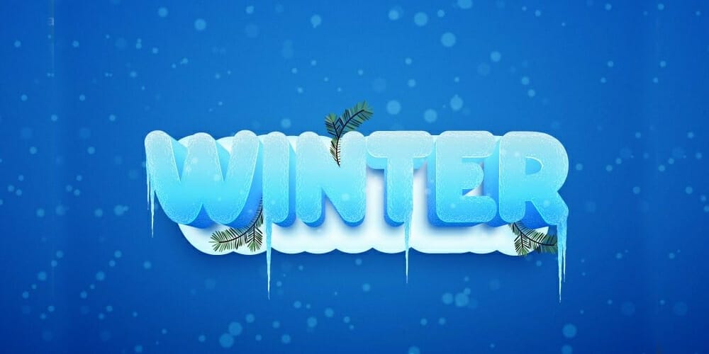 Winter Text Effect