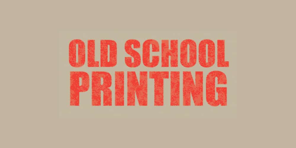 Wood Block Printing Text Effect