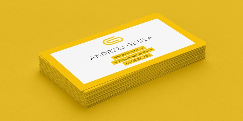 100+ Free Business Card Mockups PSD 846 Business Cards Mockup with Bright Colors