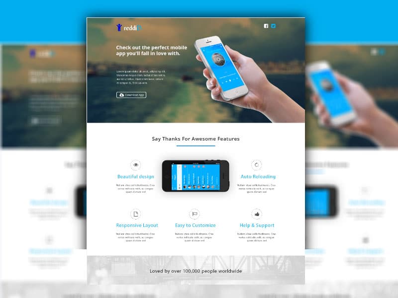 iPhone App Landing Page