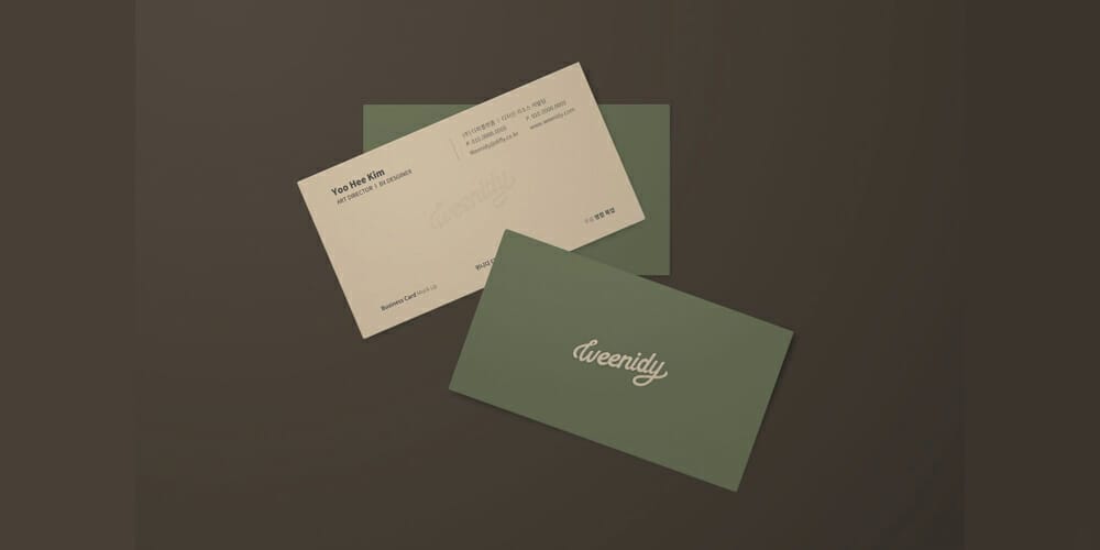 100+ Free Business Card Mockups PSD 216 Modern Business Card Mockup