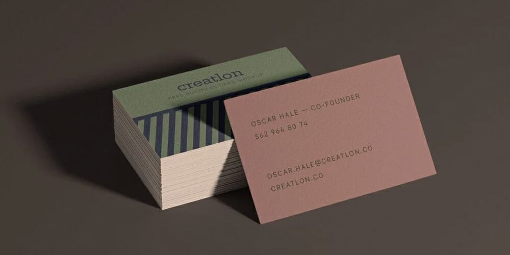100+ Free Business Card Mockups PSD 35 Textured Business Card Mockup