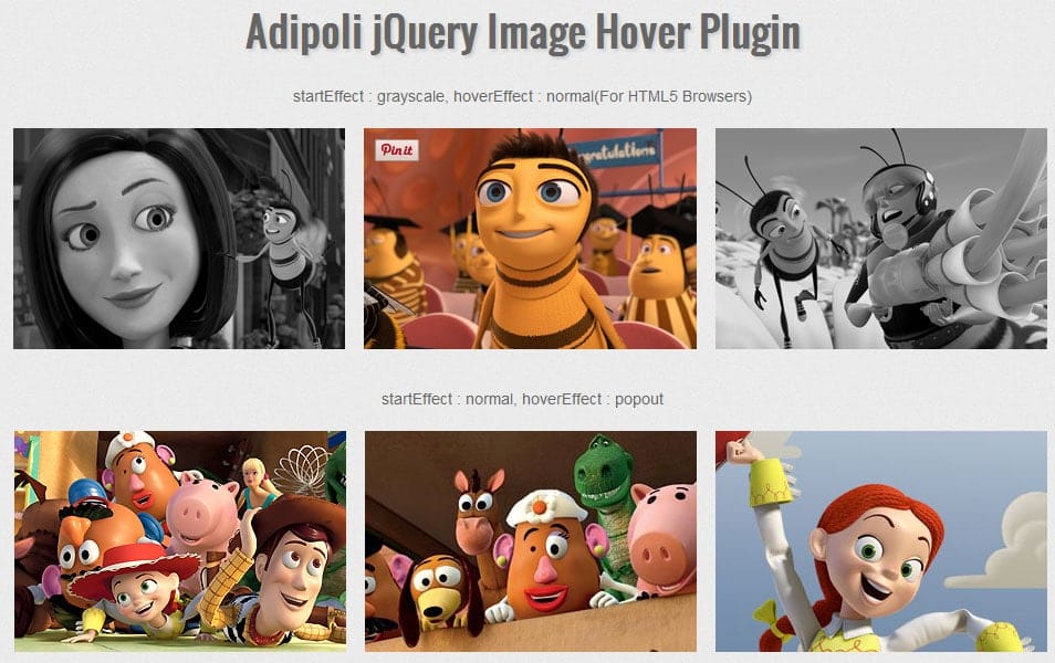 Adipoli jQuery Image Hover Plugin