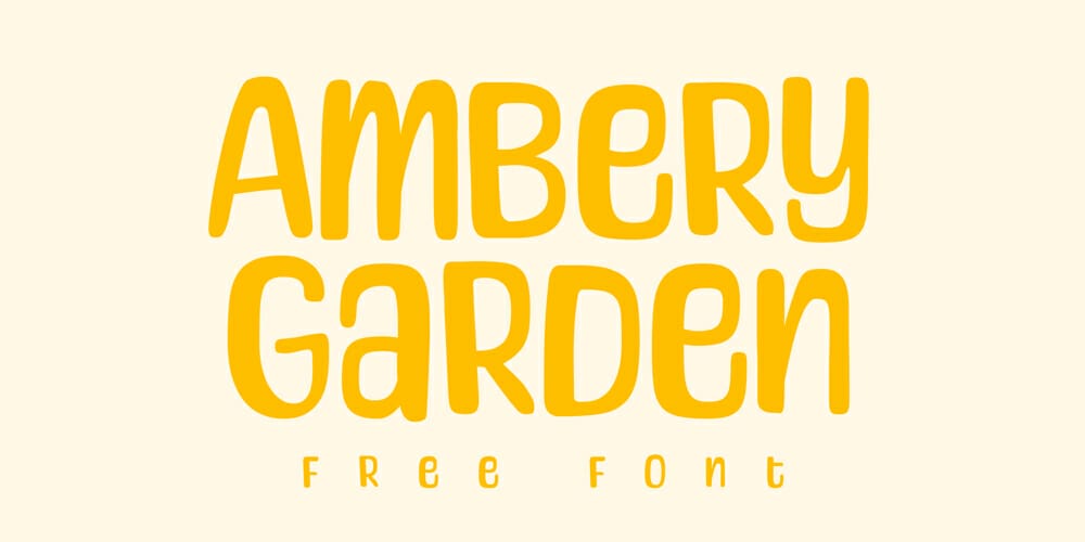 Ambery Garden Font