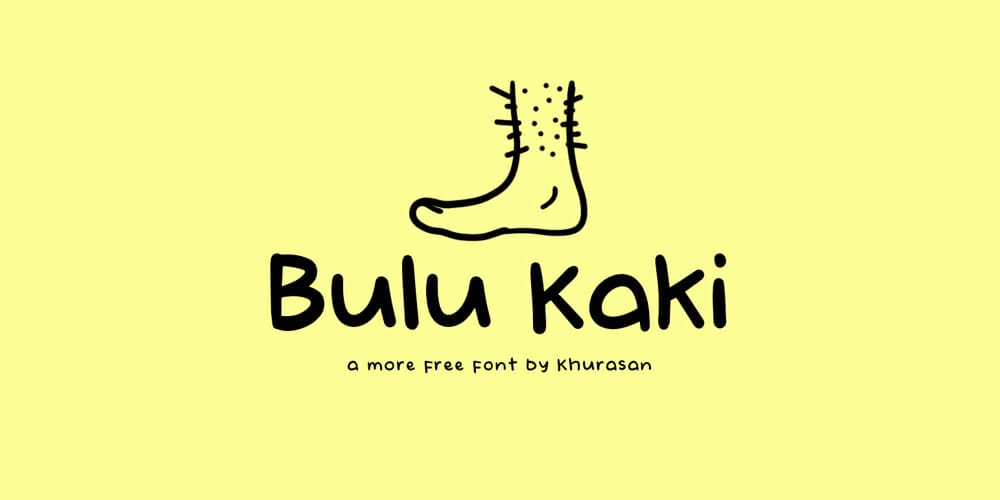 Bulu Kaki Font