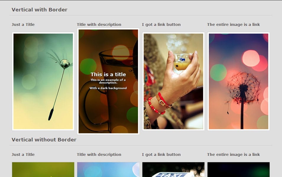 CSS3 Image - Text Hover Effects