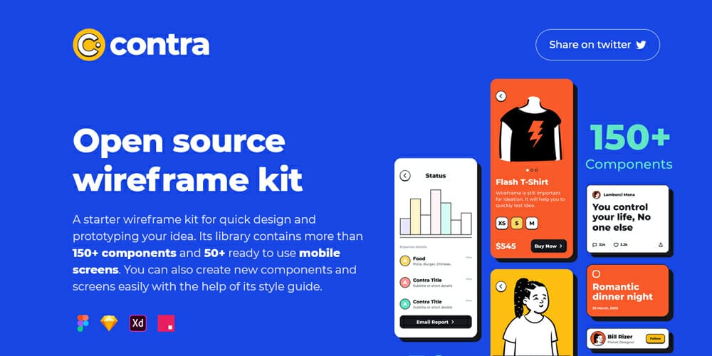 Wireframing Tools, Resources, Articles 36 Contra Ui Kit