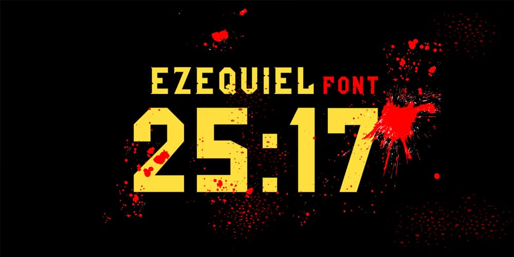 Ezequiel 25:17 Free Font