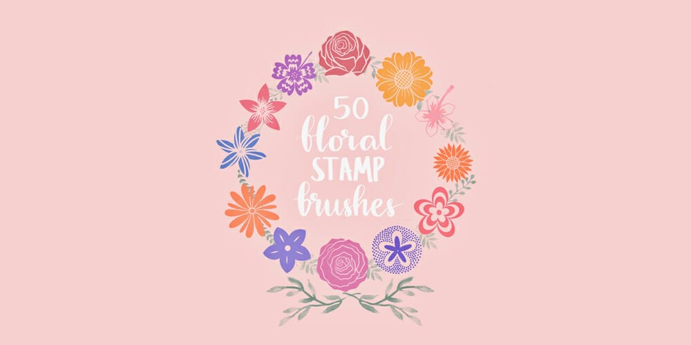 Best Free Procreate Brushes 149 Floral Stamp Brushes