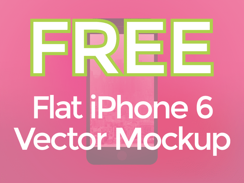 Latest Free Web Elements From December 2014 36 Free Flat Vector iPhone 6 Mockup