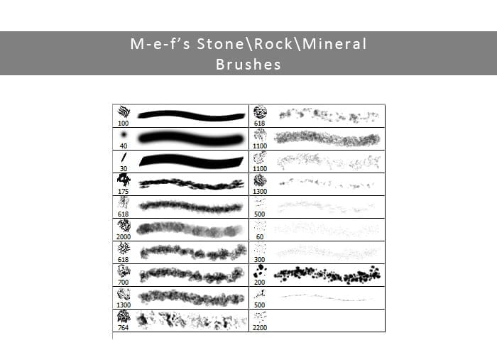 Latest Free Web Elements From December 2014 57 Free Rock Brushes